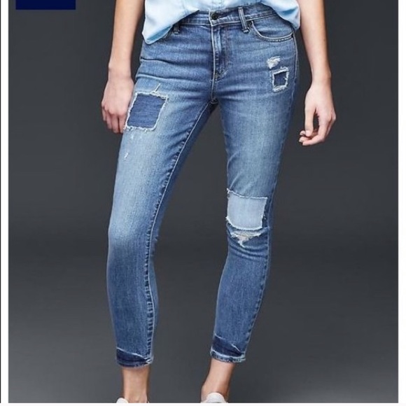 gap patchwork jeans